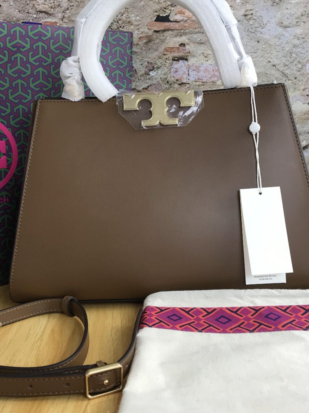 NWT Tory Burchg Top layer nappa leather Handbag